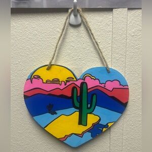 Cactus Heart Painting